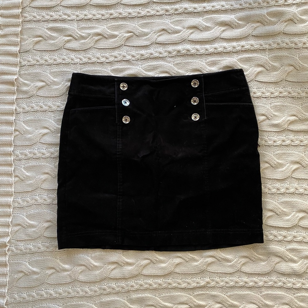 WHBM Velvet Skirt
